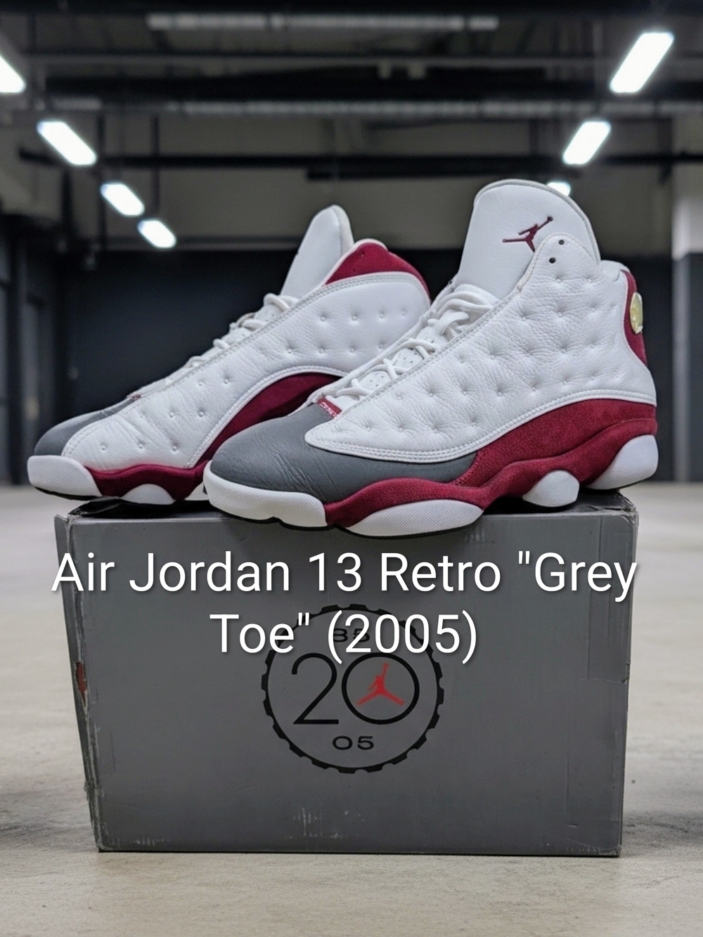 Air Jordan 13 Retro "Grey Toe" (2005) EUC M10.5/W12 W/OG Box & Player Card